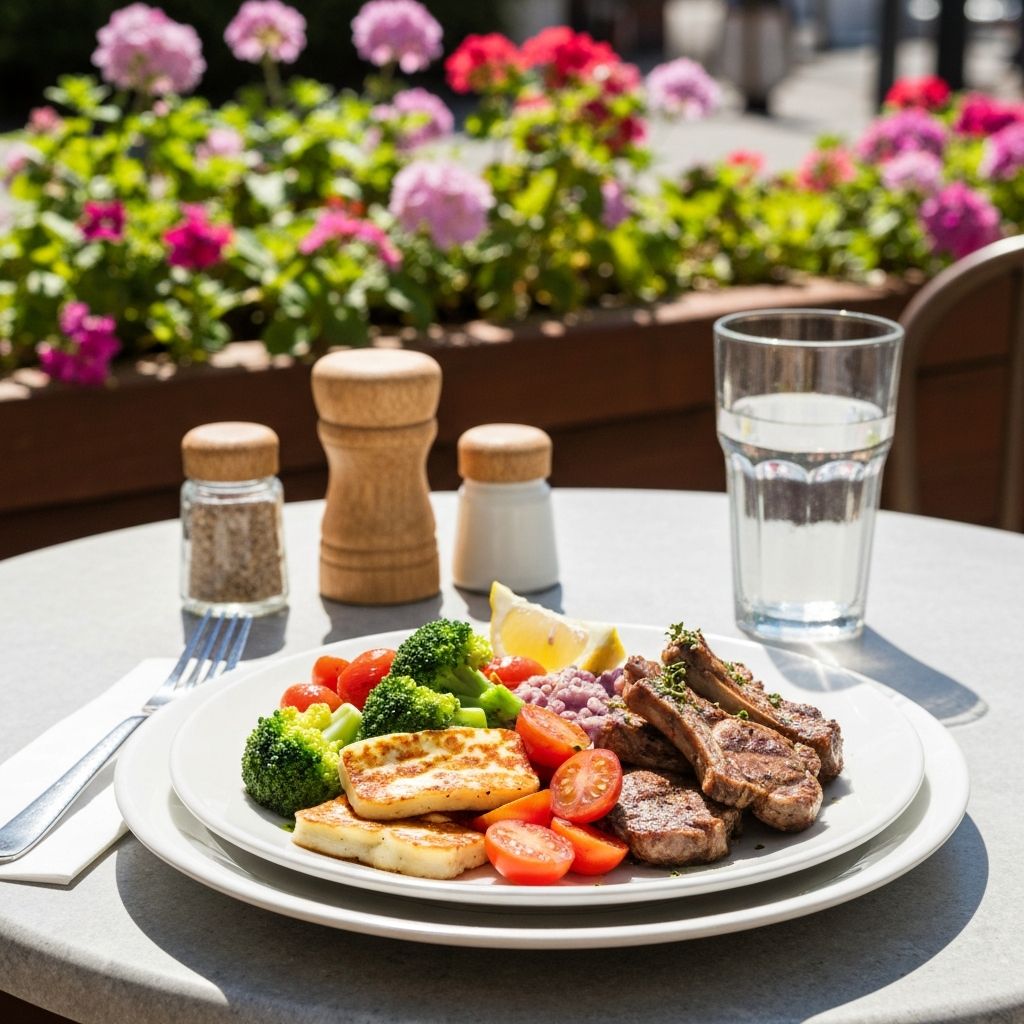 Ruča na kafeanu s balanciranim obrocima